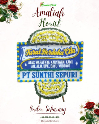 Papan Bunga Duka di Poyowa Kecil